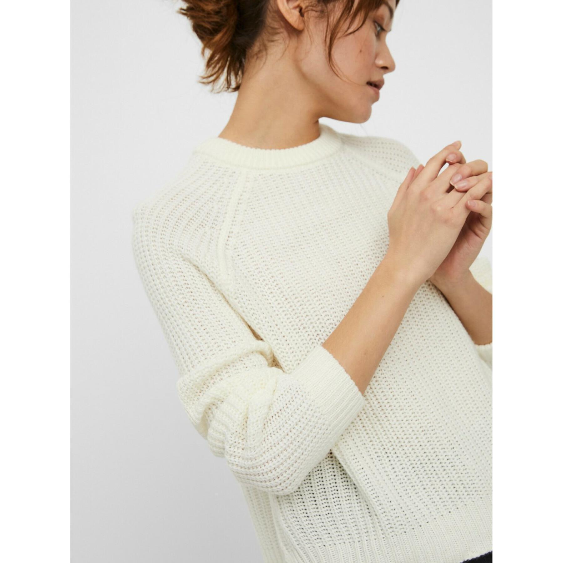 Damski sweter z dekoltem o-neck Vero Moda vmlea raglan