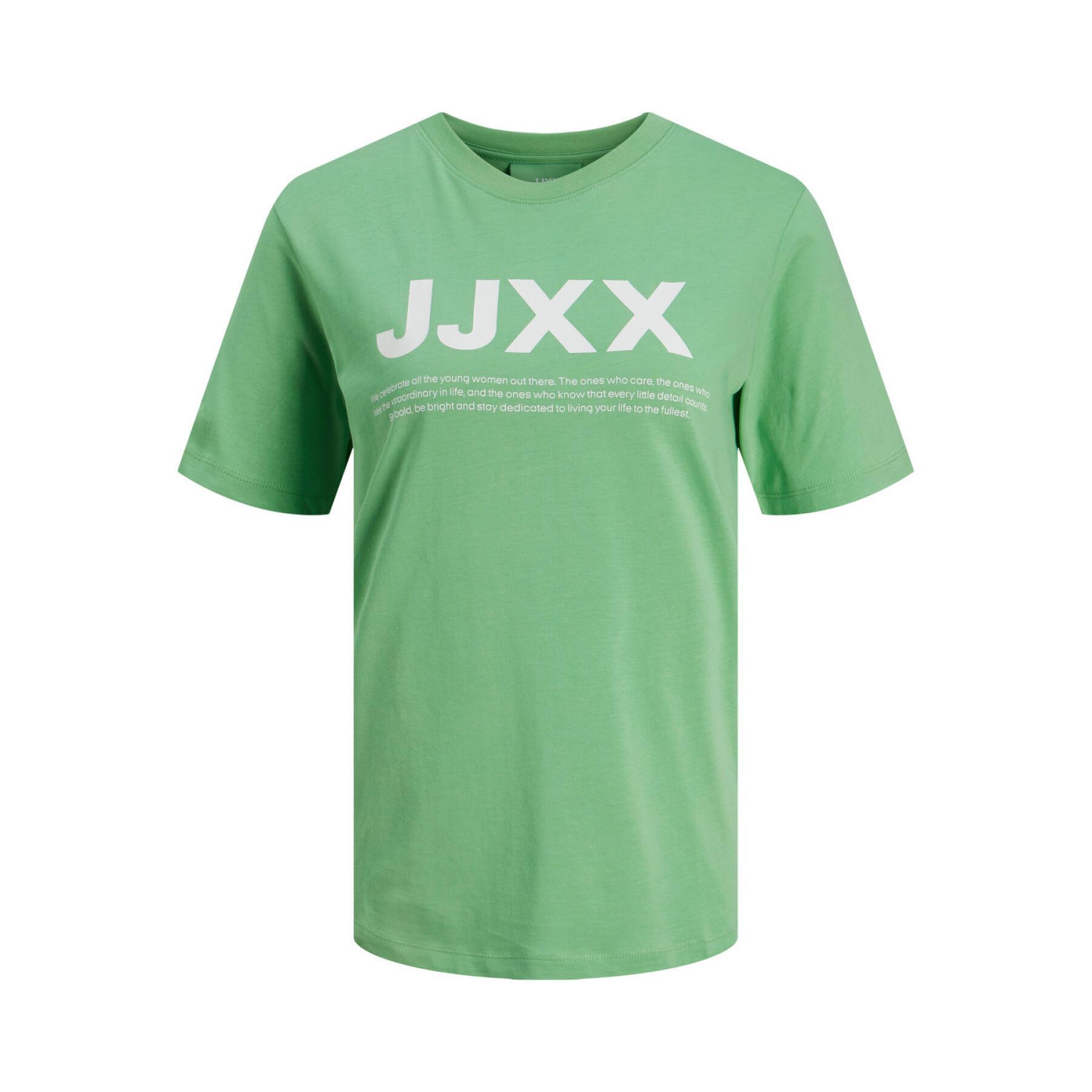 T-shirt duże logo kobieta JJXX Anna Reg