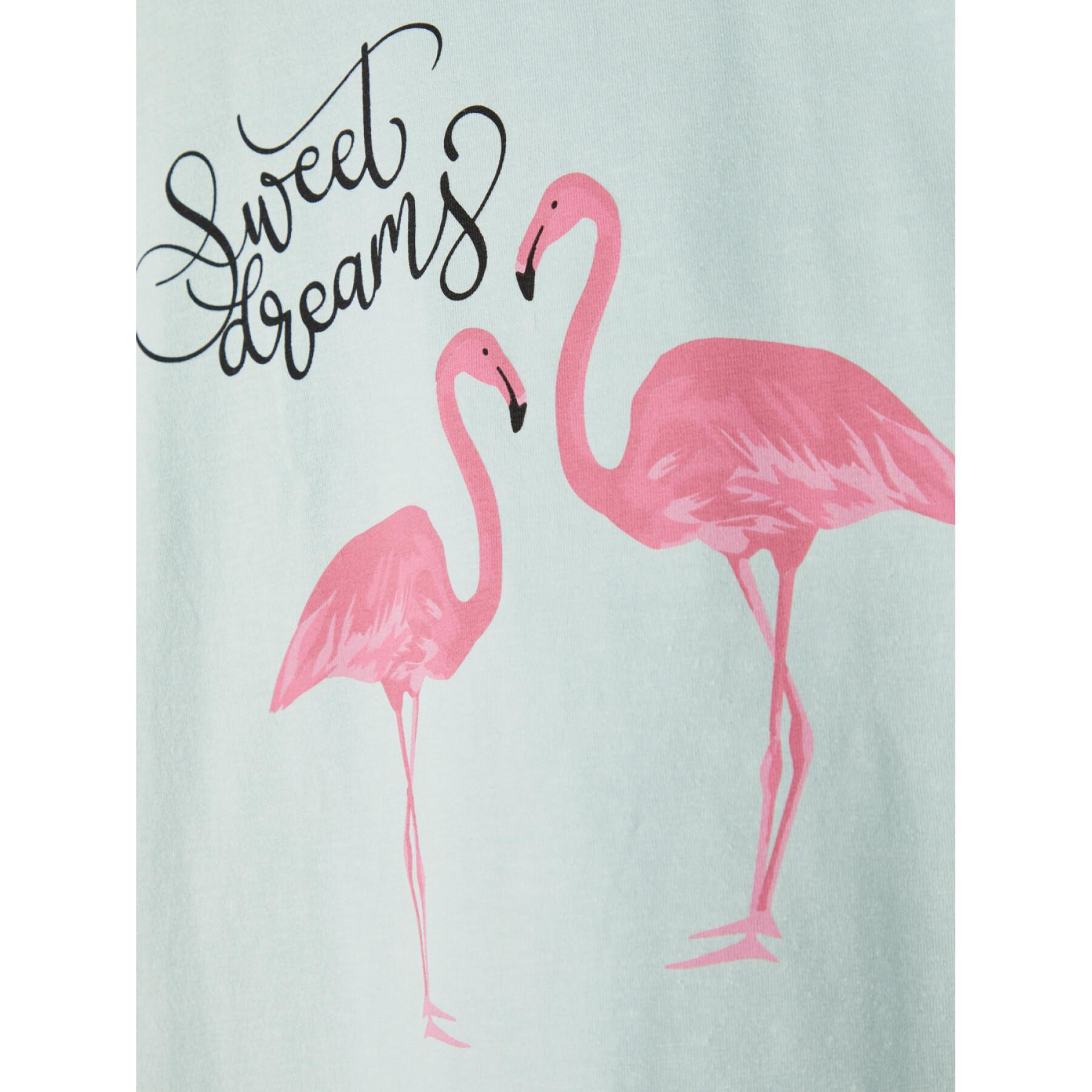 Piżama dziewczęca Name it Nightset flamingo