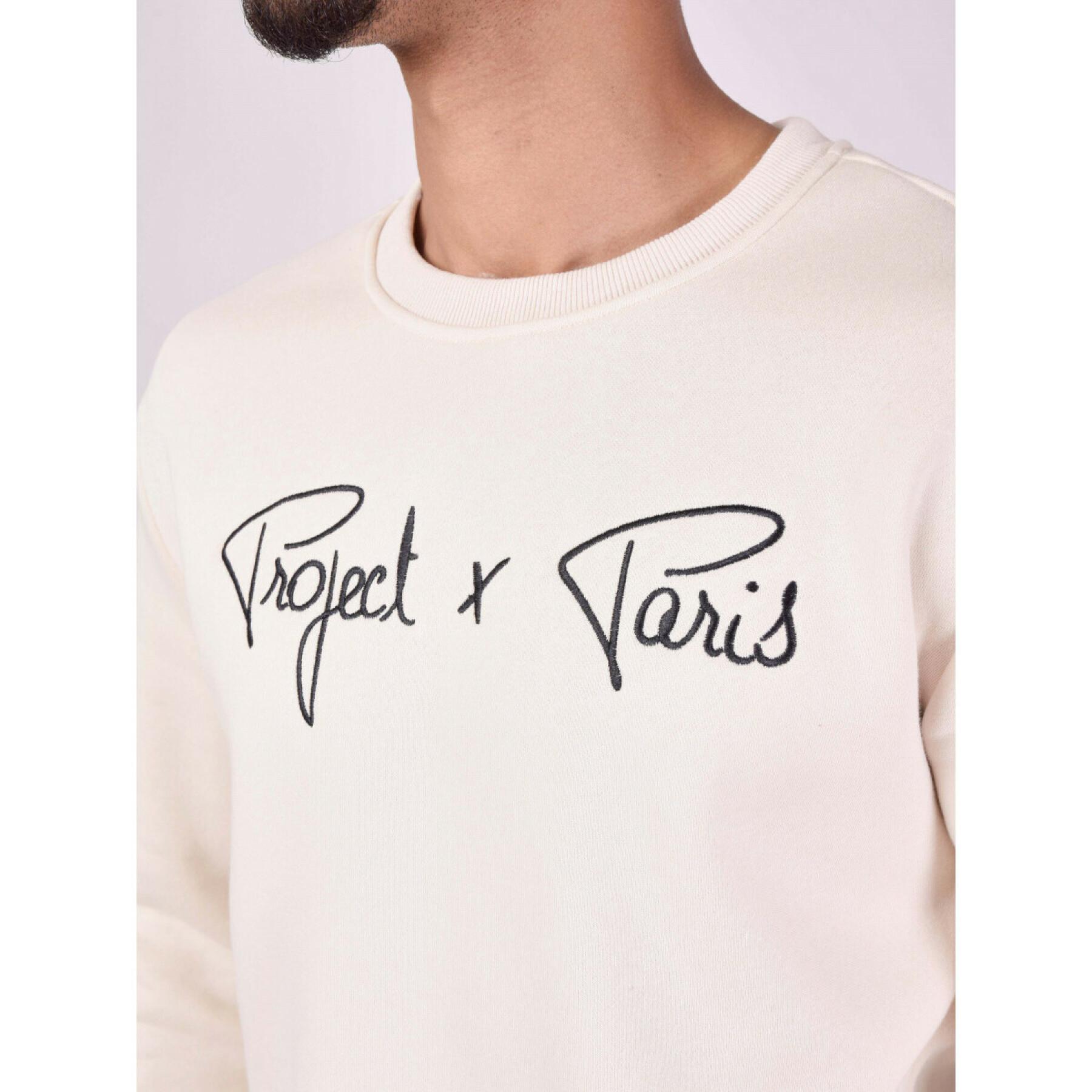 Bluza z kontrastowym logo Project X Paris