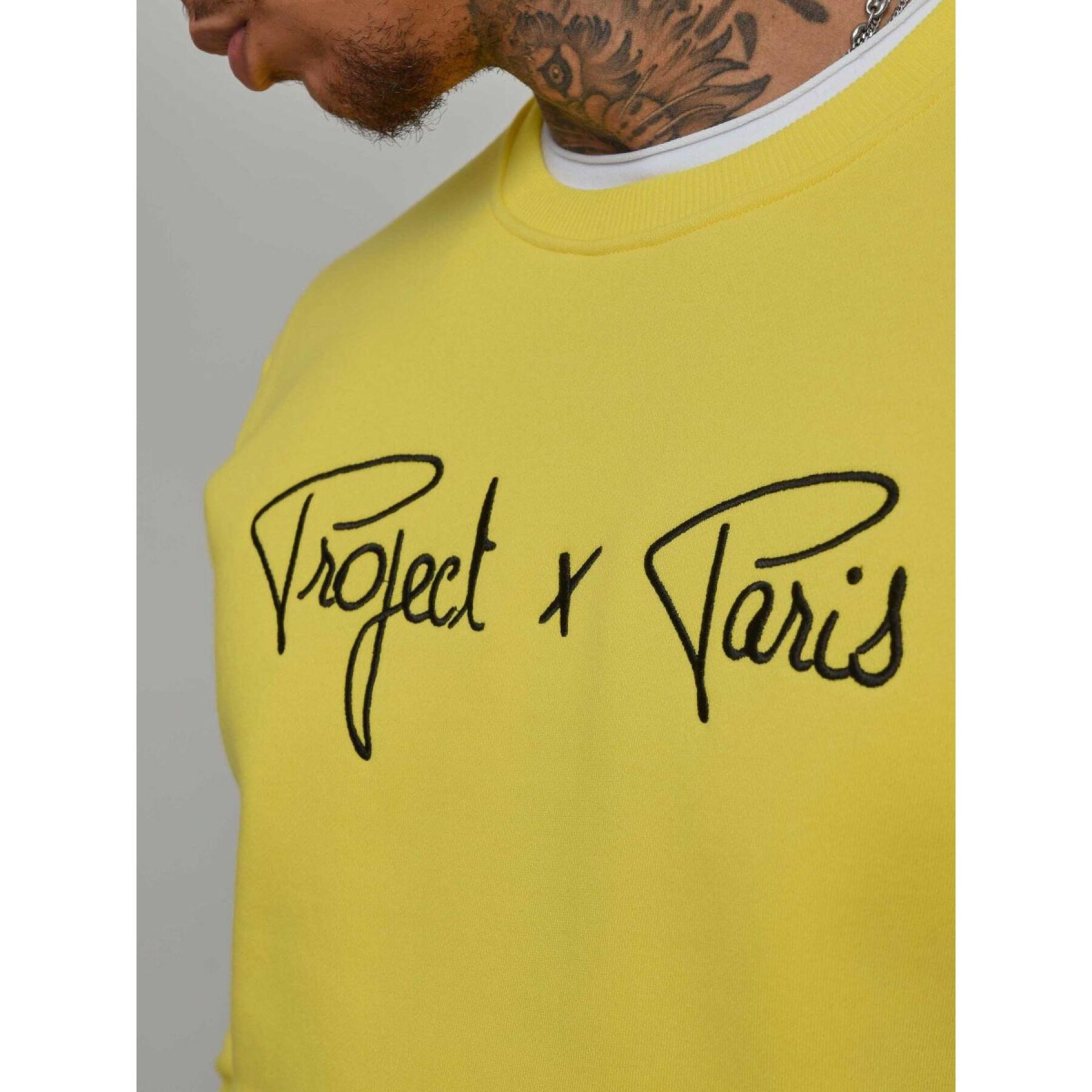 Bluza z kontrastowym logo Project X Paris