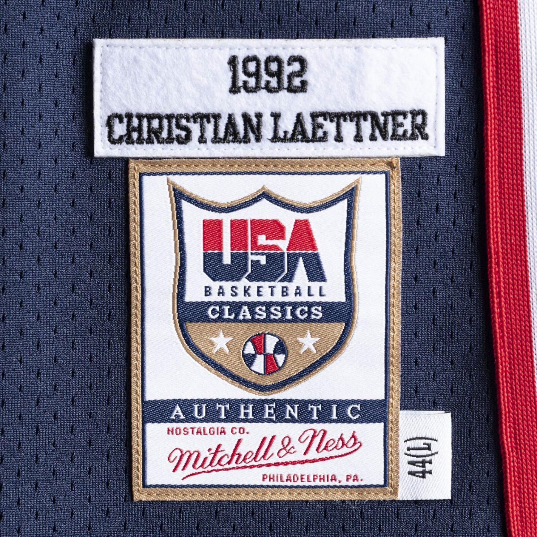 Autentyczna koszulka drużyny USA nba Christian Laettner