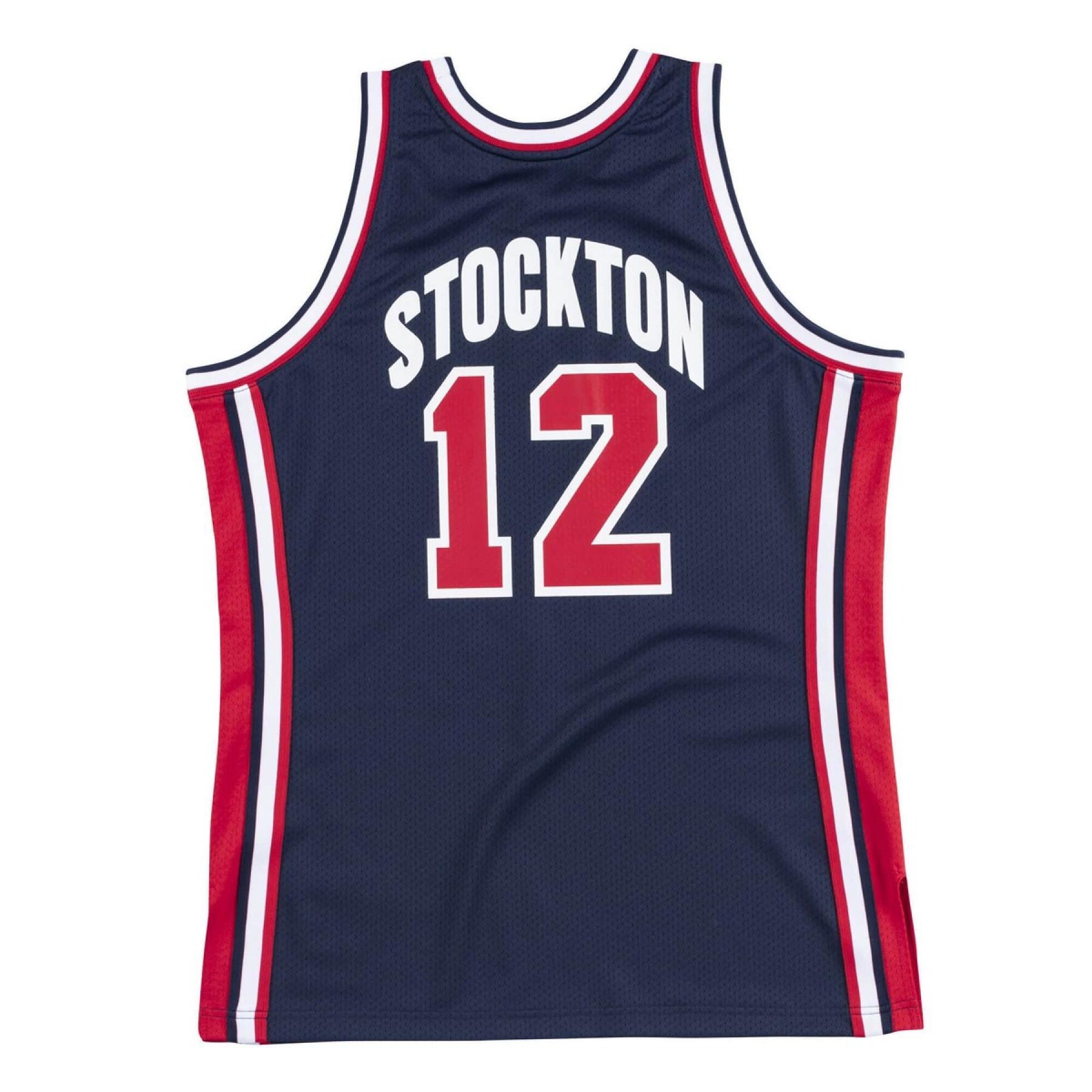 Autentyczna koszulka drużyny USA nba John Stockton