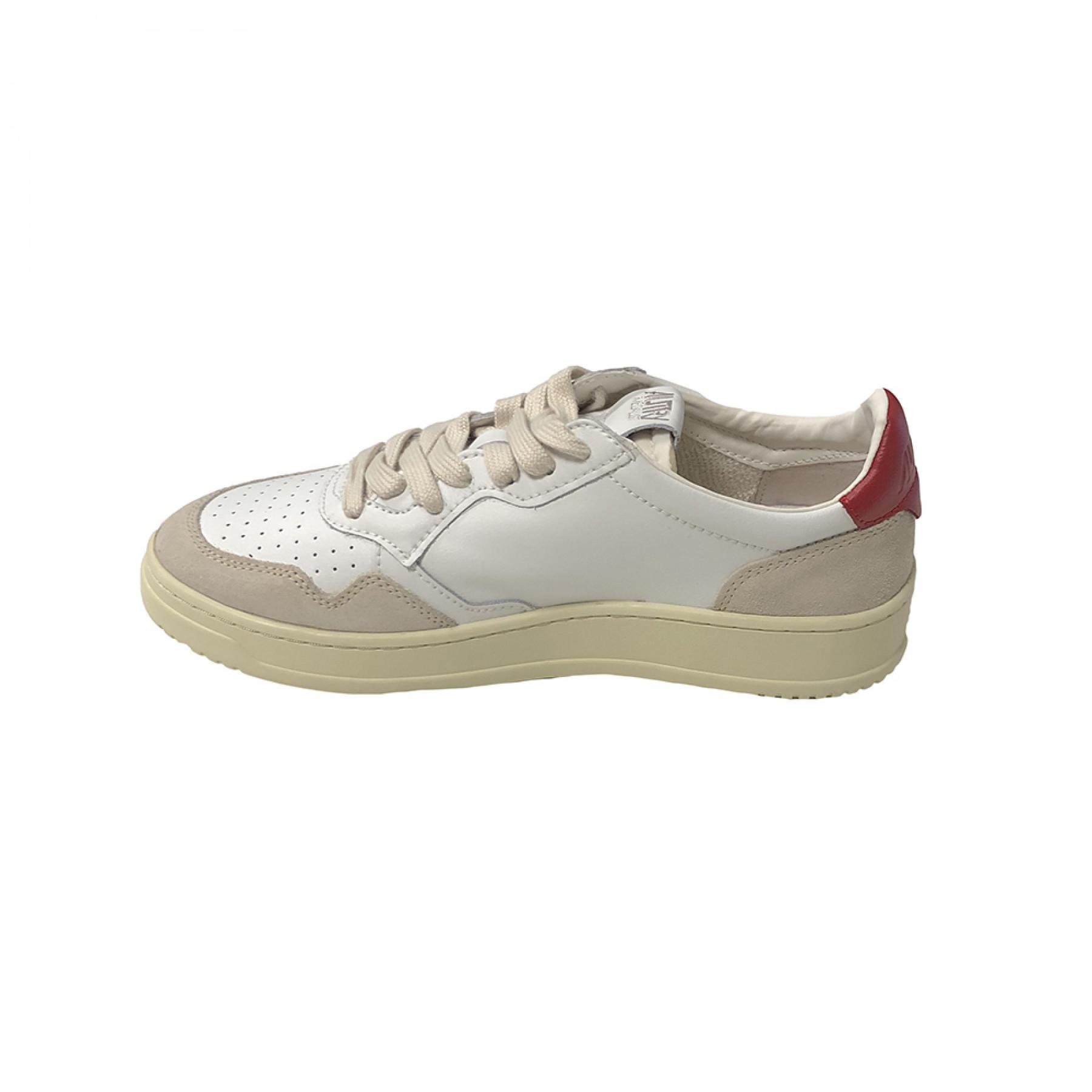Trenerzy Autry Medalist LS29 Leather/Suede White/Red