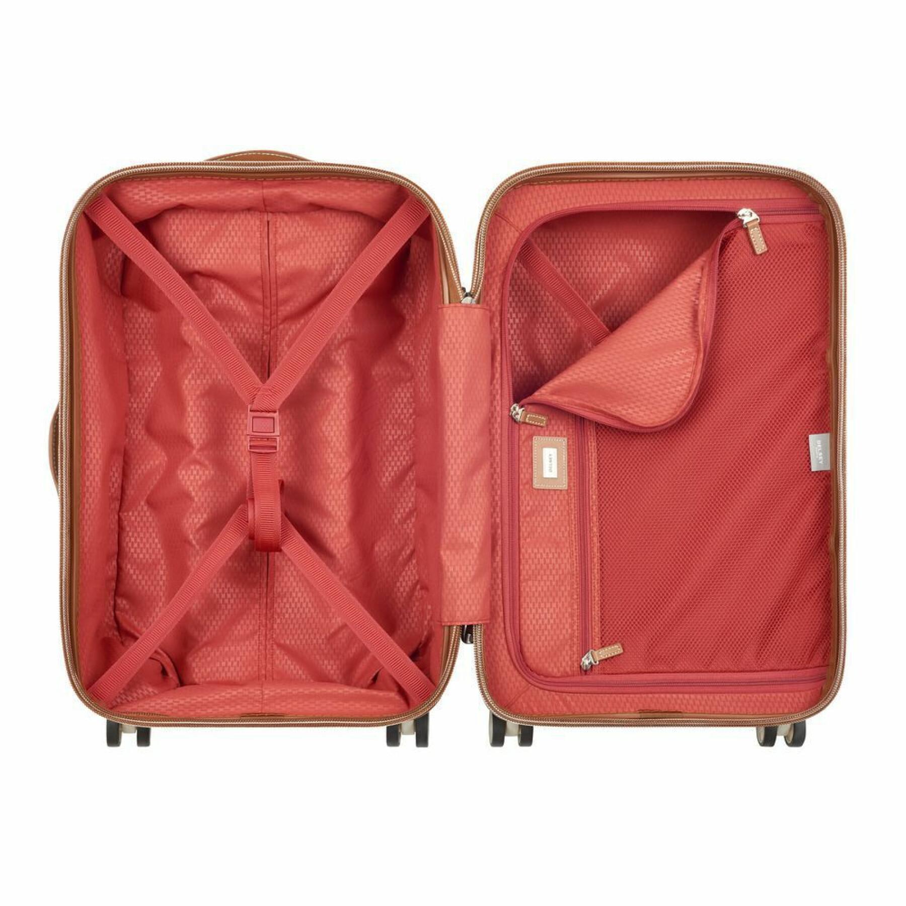 Wózek walizka kabinowa 4 podwójne kółka Delsey Chatelet Air 2.0 55 cm