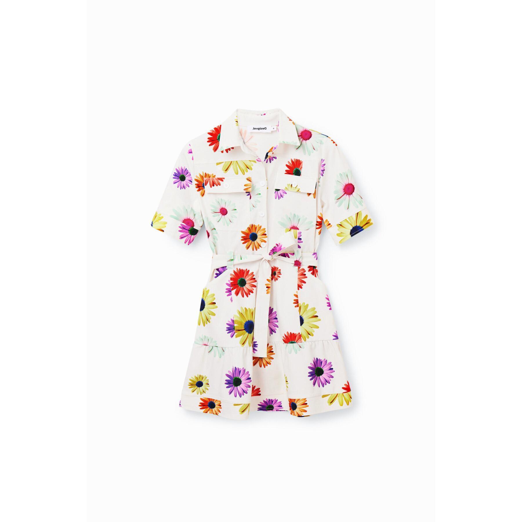 Damska krótka sukienka koszulowa w kwiaty Desigual M. Christian Lacroix
