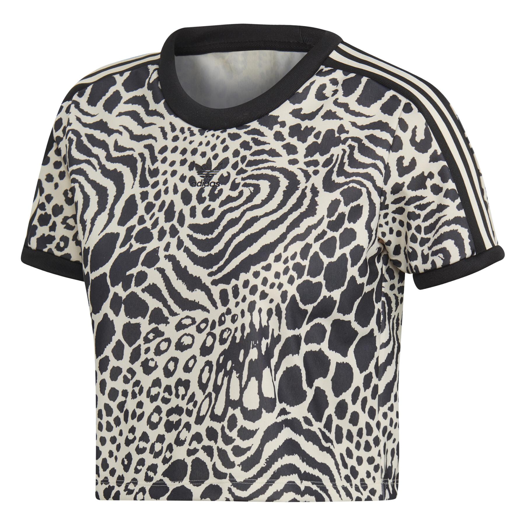 Damski crop top adidas Leopard