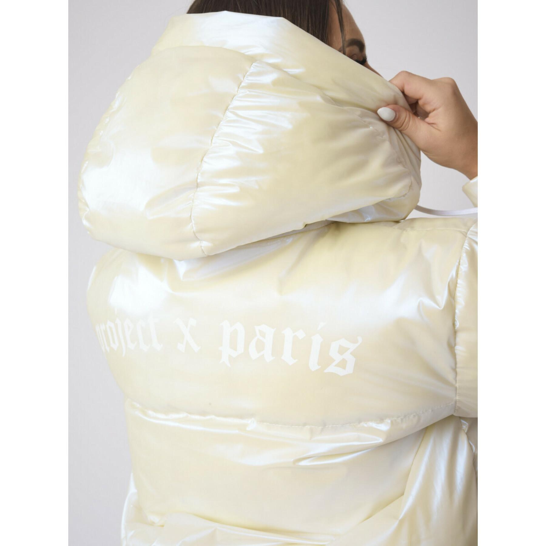 Damska krótka kurtka z efektem winylu Project X Paris