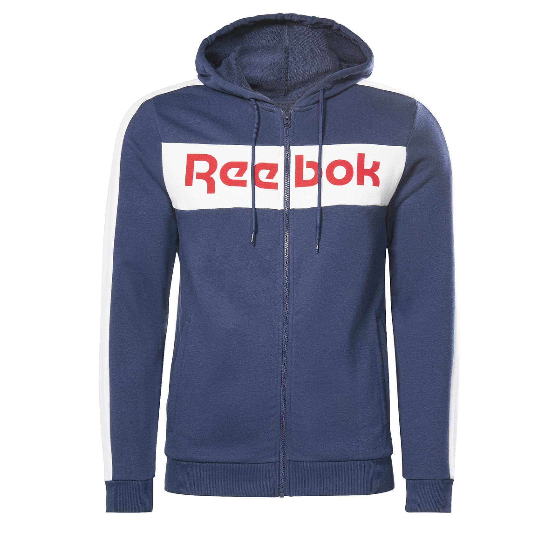 Bluza z kapturem Reebok Training Essentials Linear Logo Zip-Up