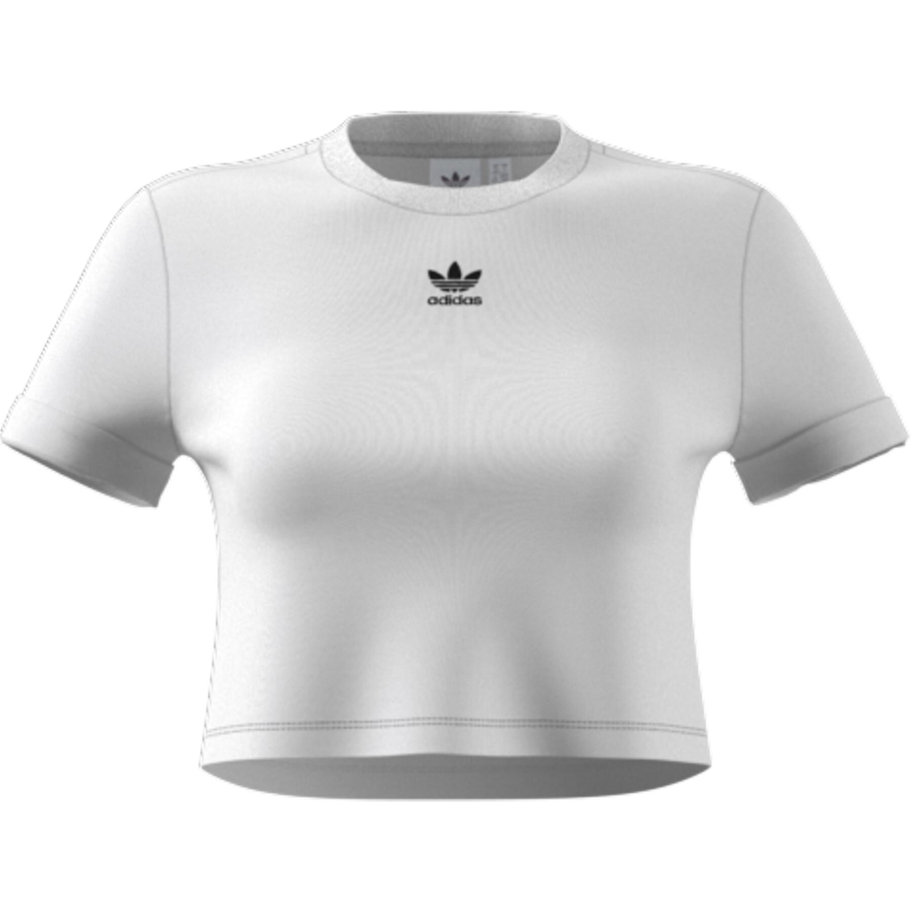 Koszulka damska adidas Originals Adicolor Cropped Roll-Up Sleeve