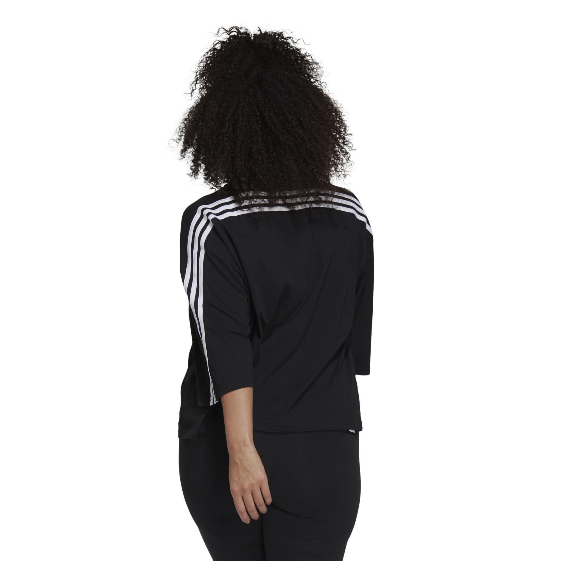 Koszulka damska adidas Sportswear Future Icons 3-Stripes (Plus Size)