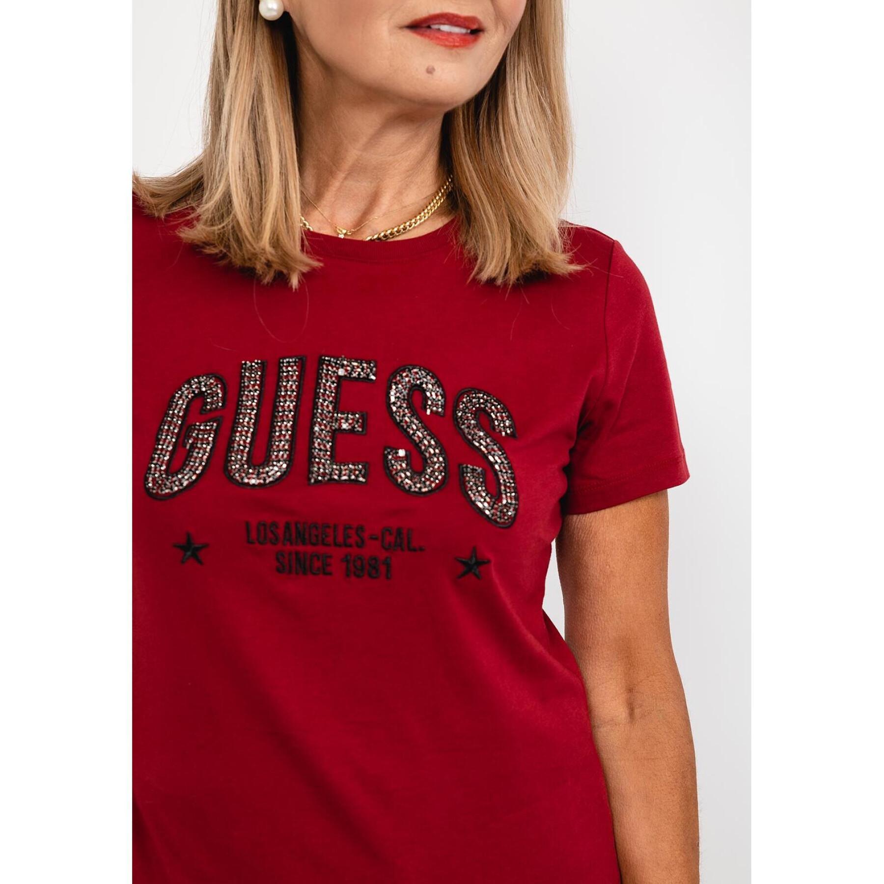 Damska koszulka z okrągłym dekoltem Guess Mirela