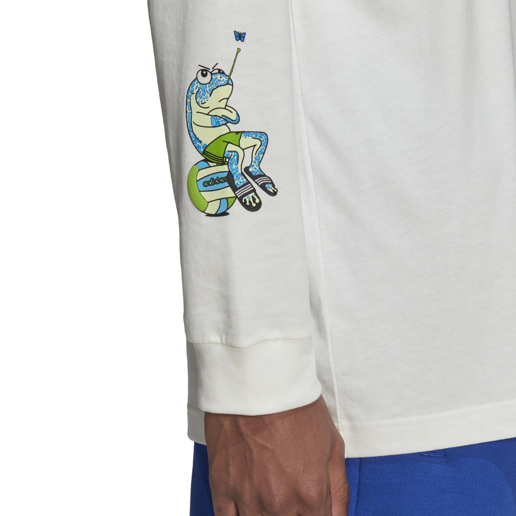 Koszulka z długim rękawem adidas Originals Graphic Stoked Fish
