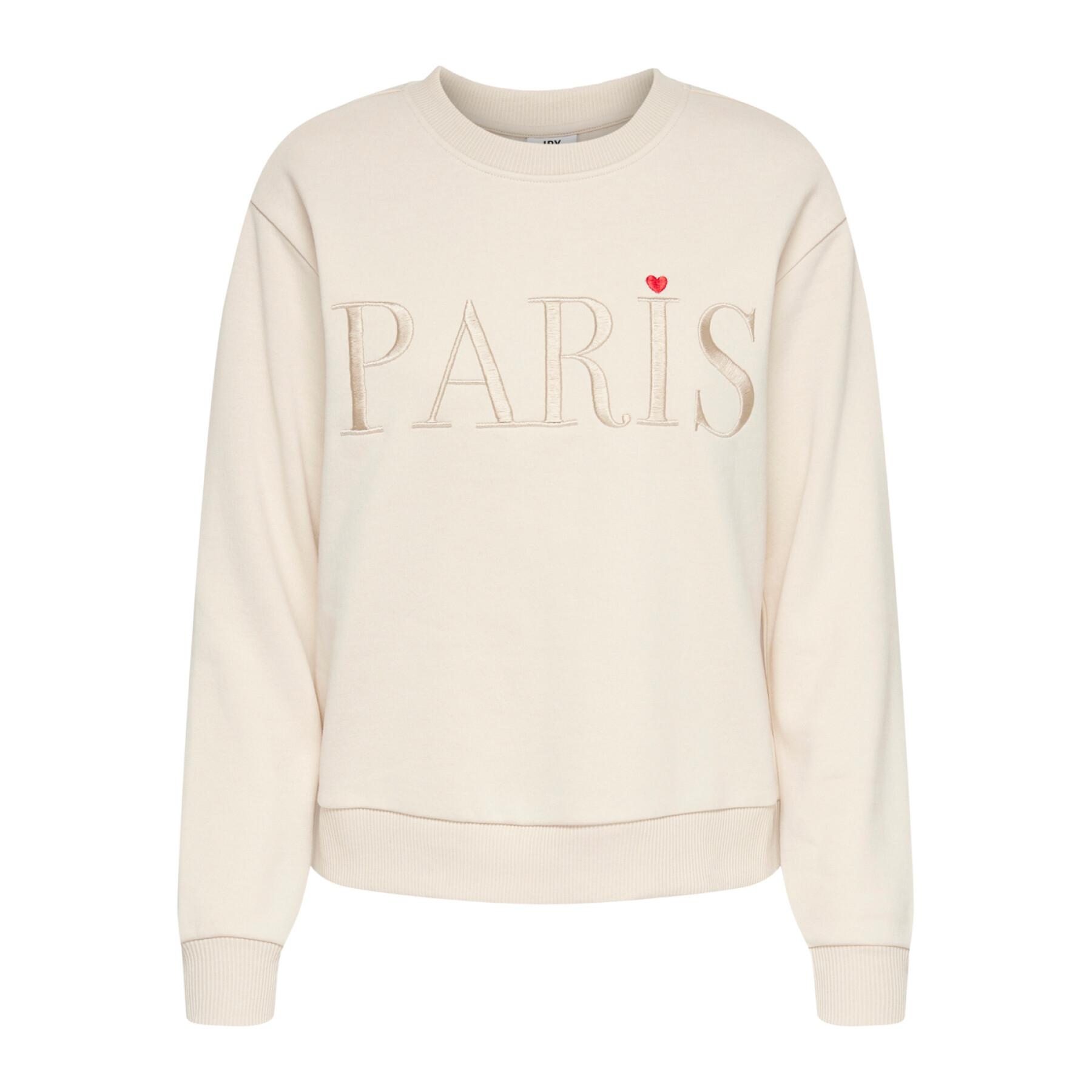 Sweatshirt haftowana kobieta JDY JRS Paris