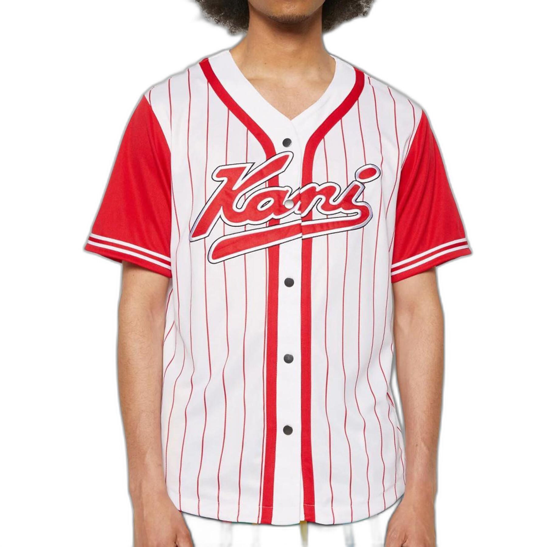Koszulka Karl Kani Varsity Block Pinstripe Baseball
