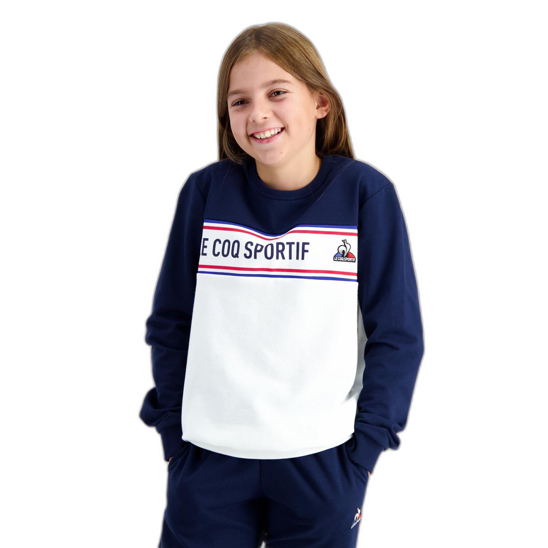 Sweatshirt dziecięcy okrągły dekolt Le Coq Sportif TRI N°1