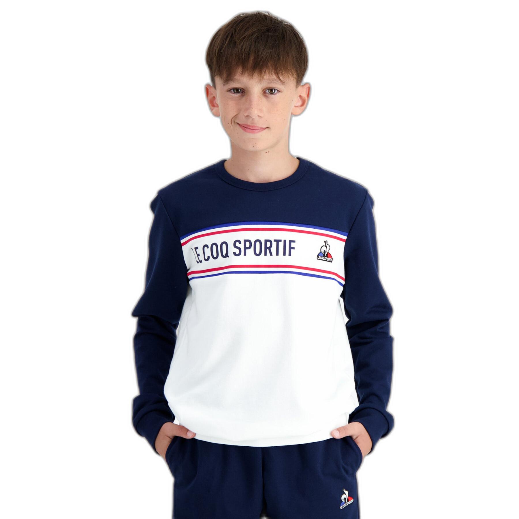 Sweatshirt dziecięcy okrągły dekolt Le Coq Sportif TRI N°1