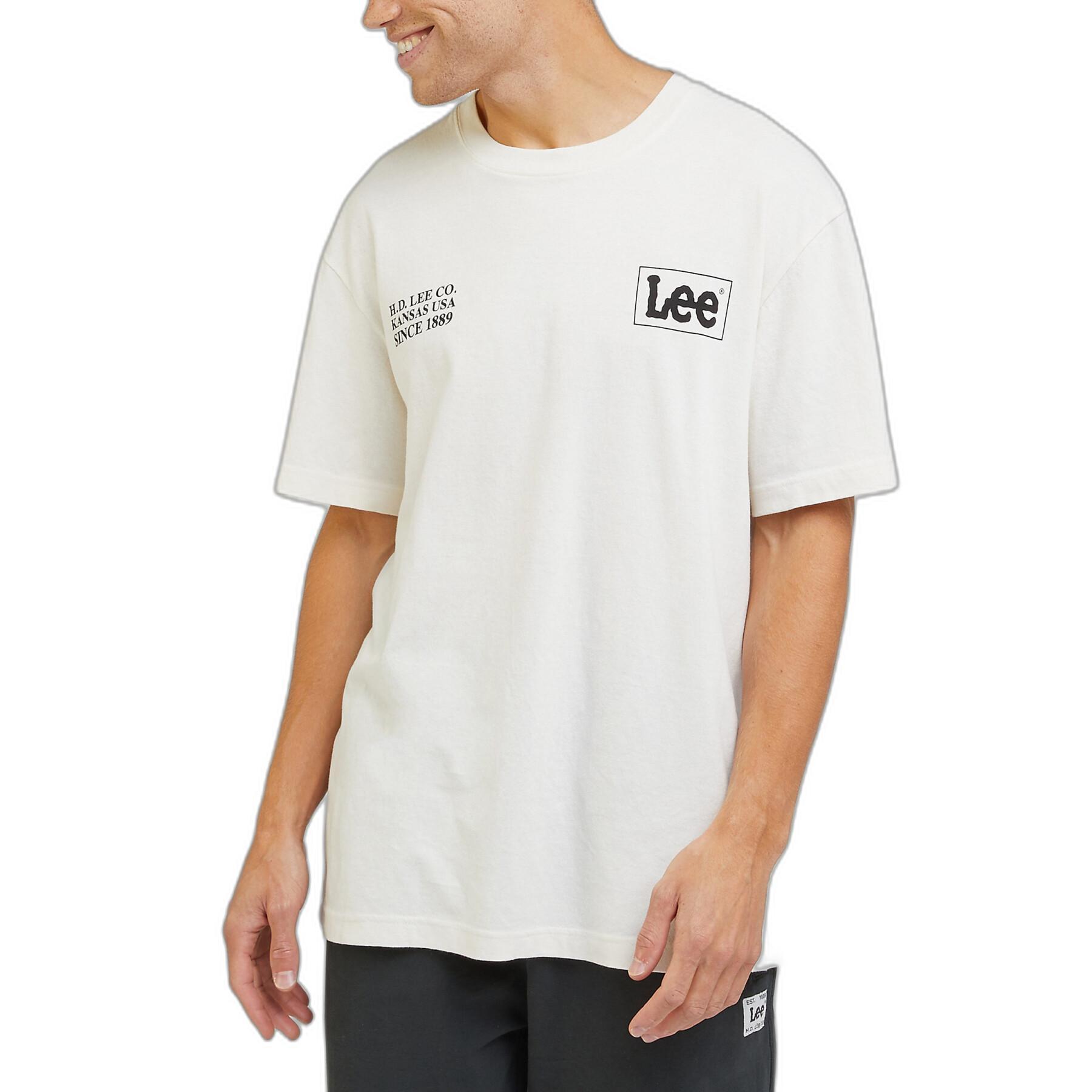 Luźny T-shirt Lee Logo