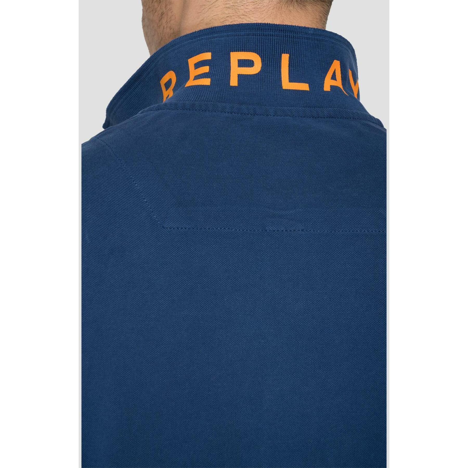Koszulka polo z czystej bawełny Replay