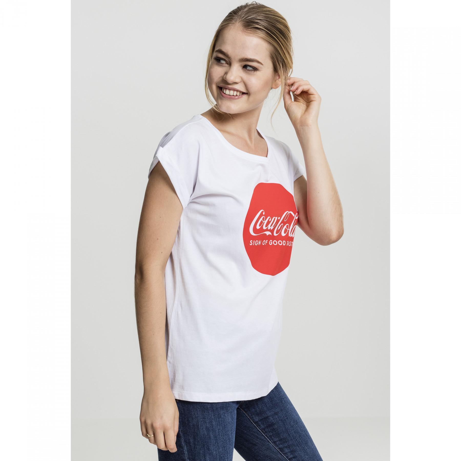 Damska Koszulka Urban Classic coca cola okrągłe logo