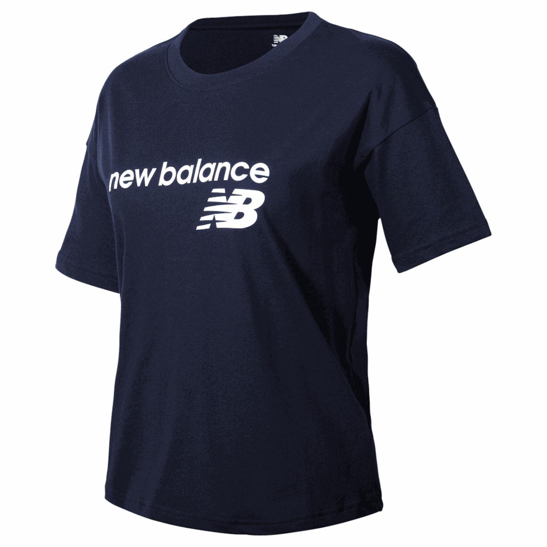 Koszulka damska New Balance Classic Core Stacked