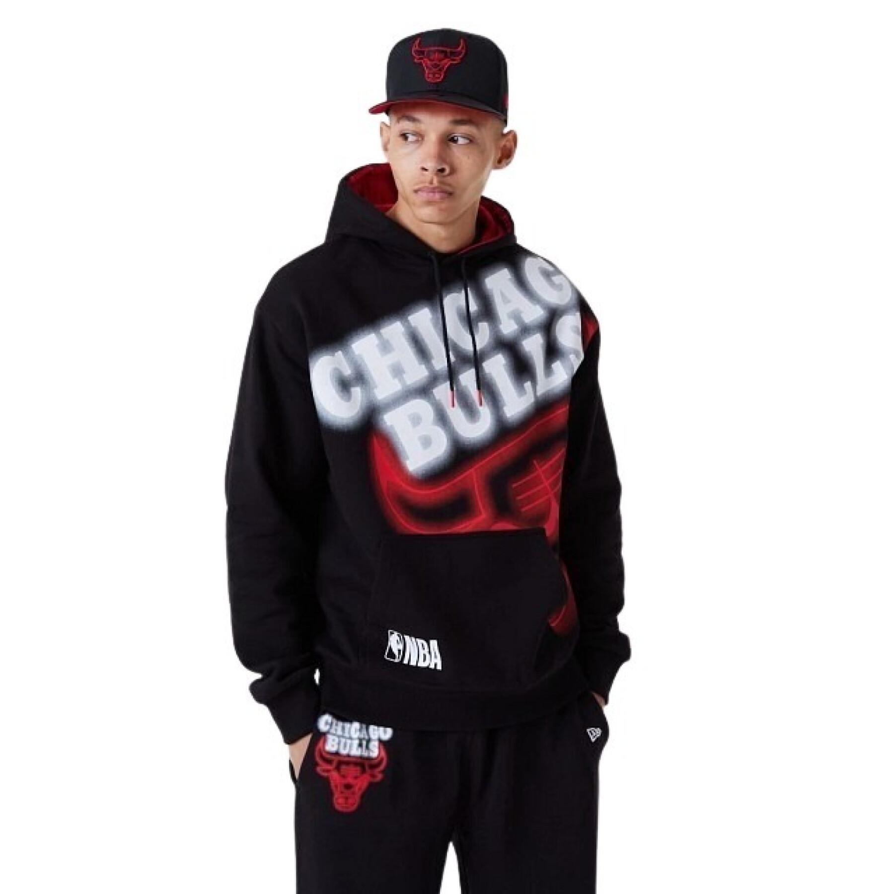 Sweatshirt z kapturem Chicago Bulls Enlrgd Neon