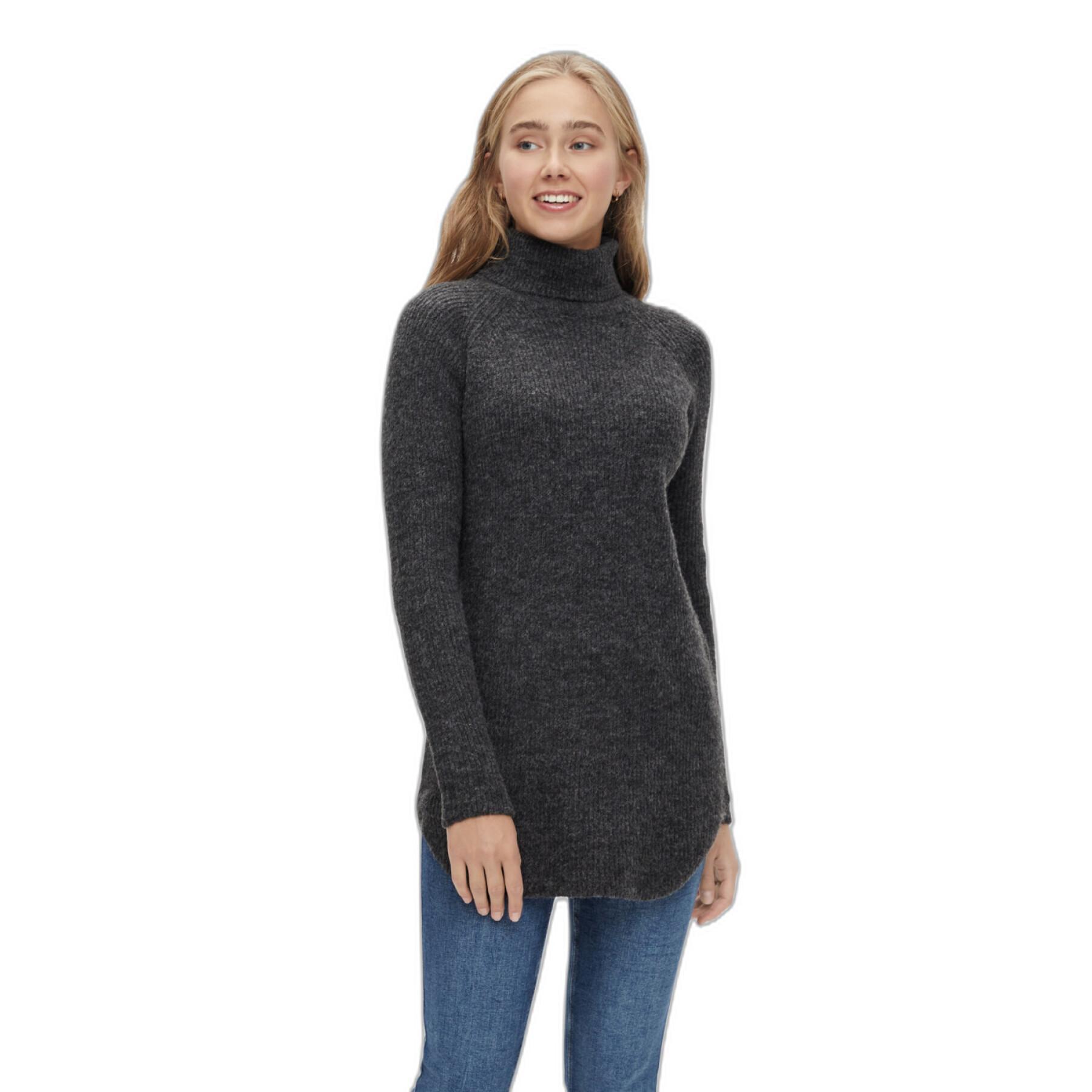 Damski długi sweter Pieces Ellen