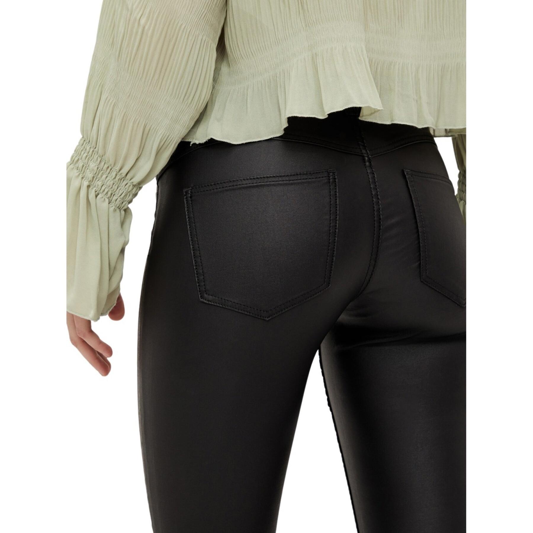 Damskie skinny jeans Pieces Share-up Paro Coated