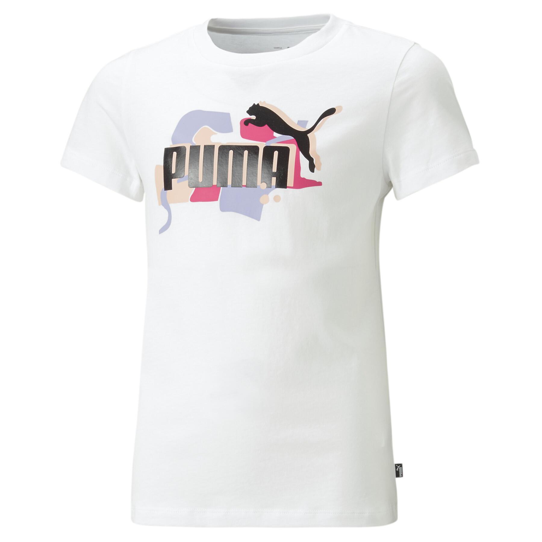 Koszulka dla dziewczynki Puma Ess+ Street Art Logo