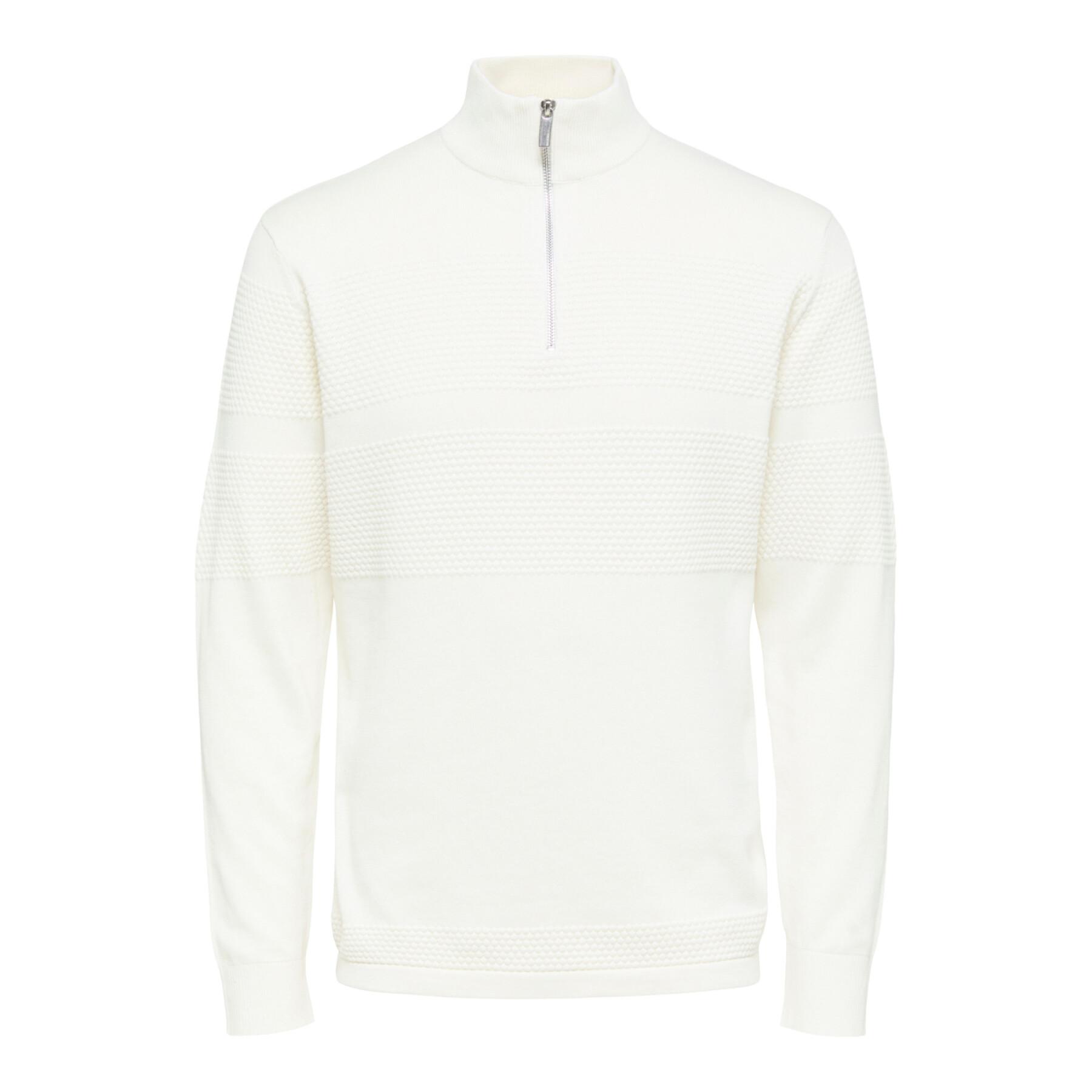 1/2 zip knit jumper Selected Maine