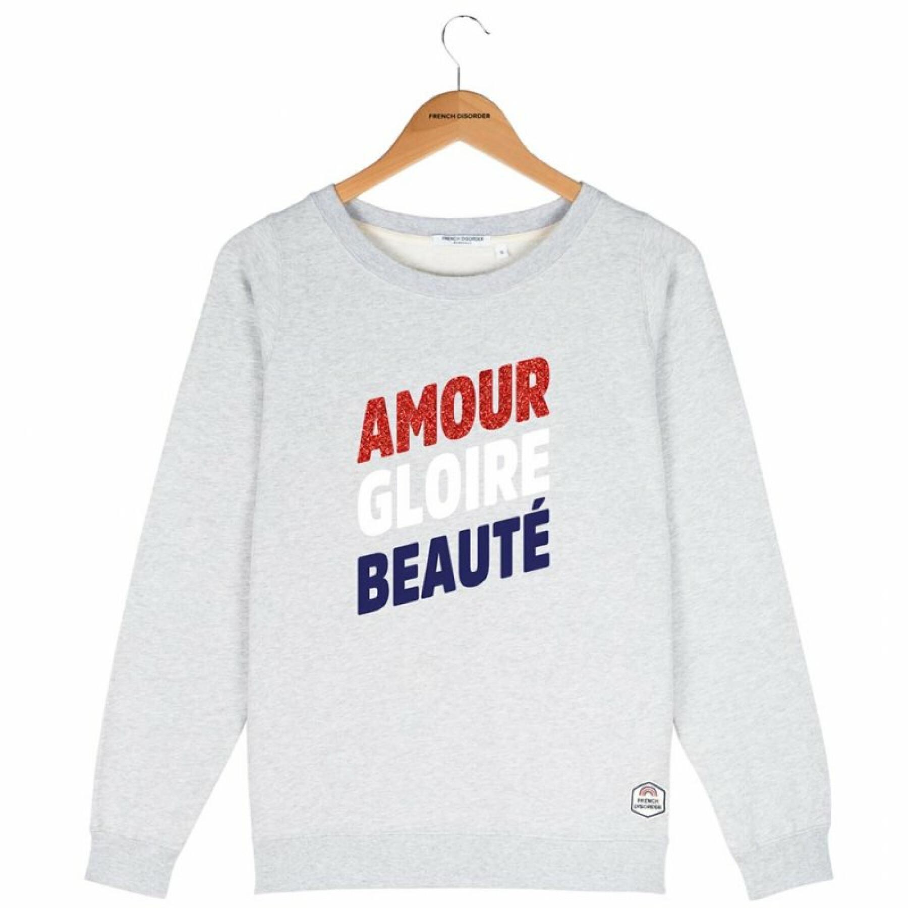 Damska bluza z okrągłym dekoltem French Disorder Amour gloire beauté