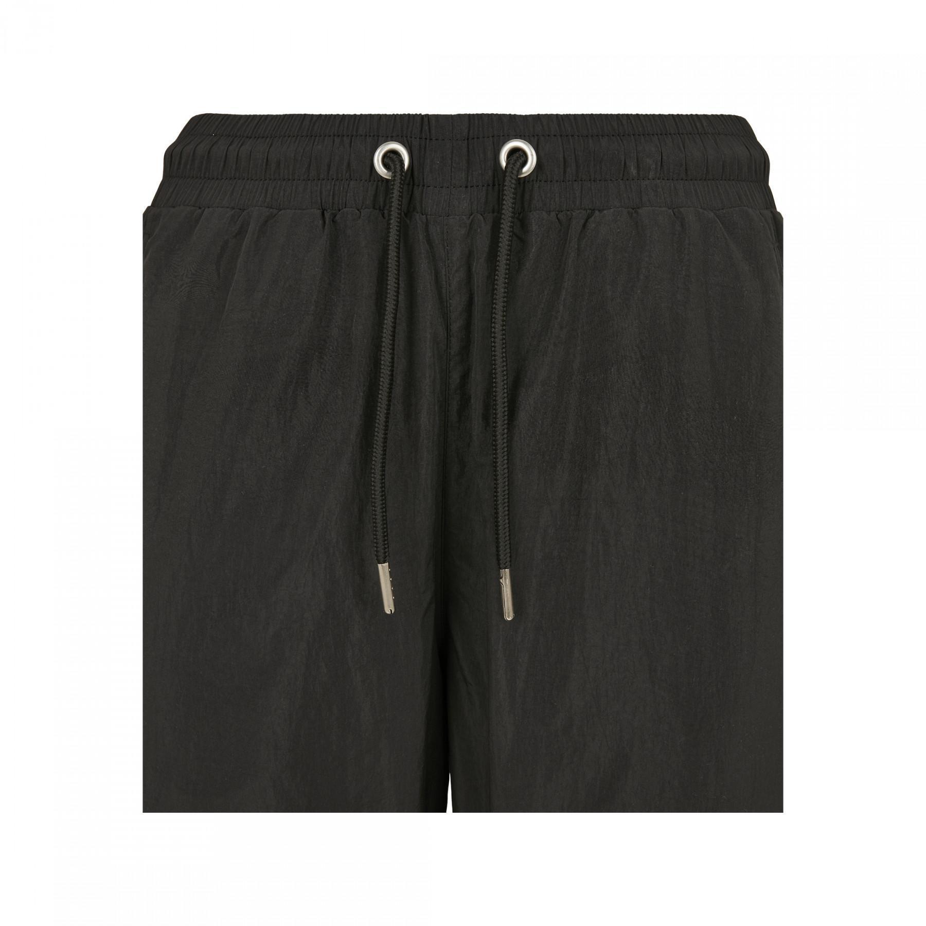 Spodnie damskie Urban Classics high waist crinkle nylon cargo