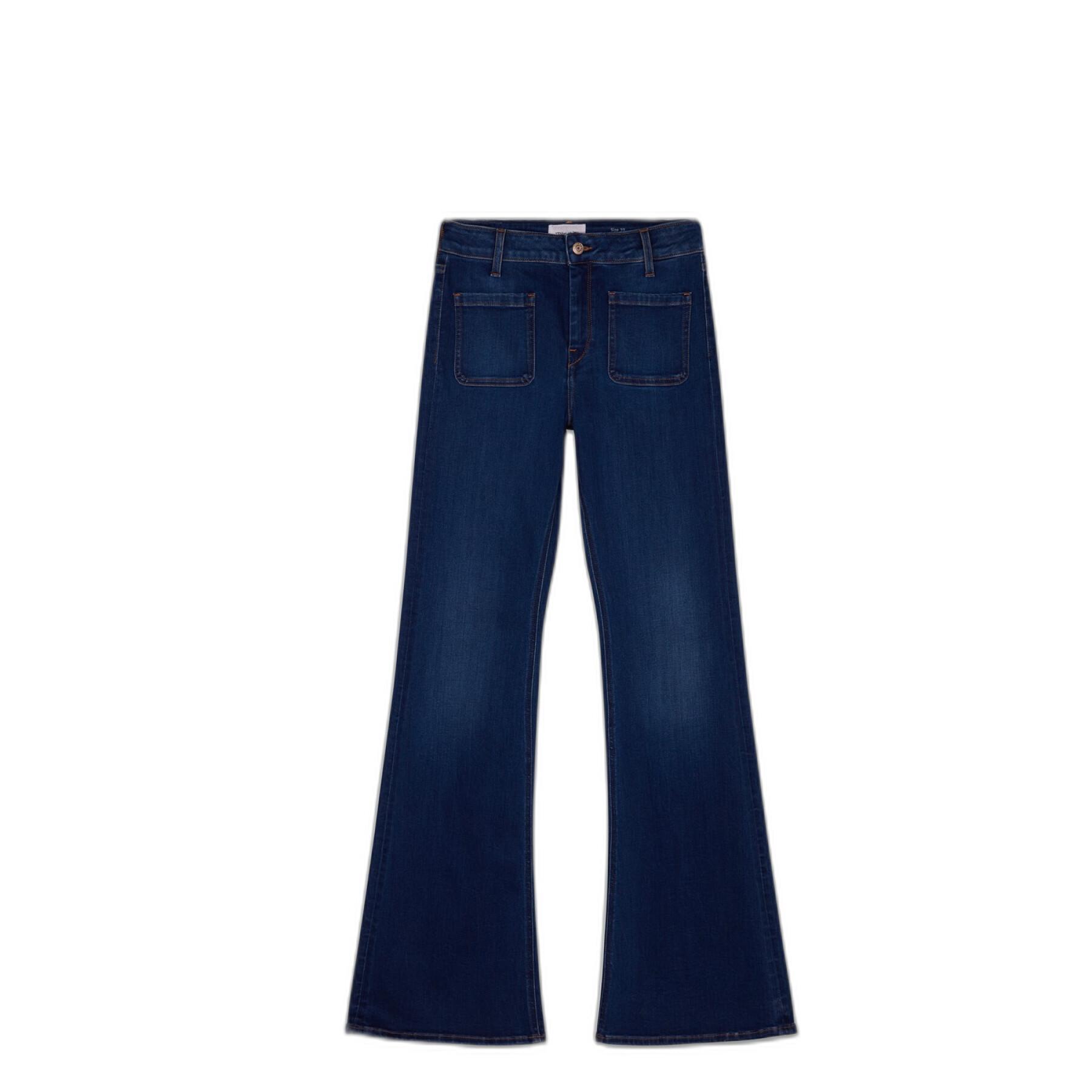 Damskie jeansy typu flare Teddy Smith 4PP