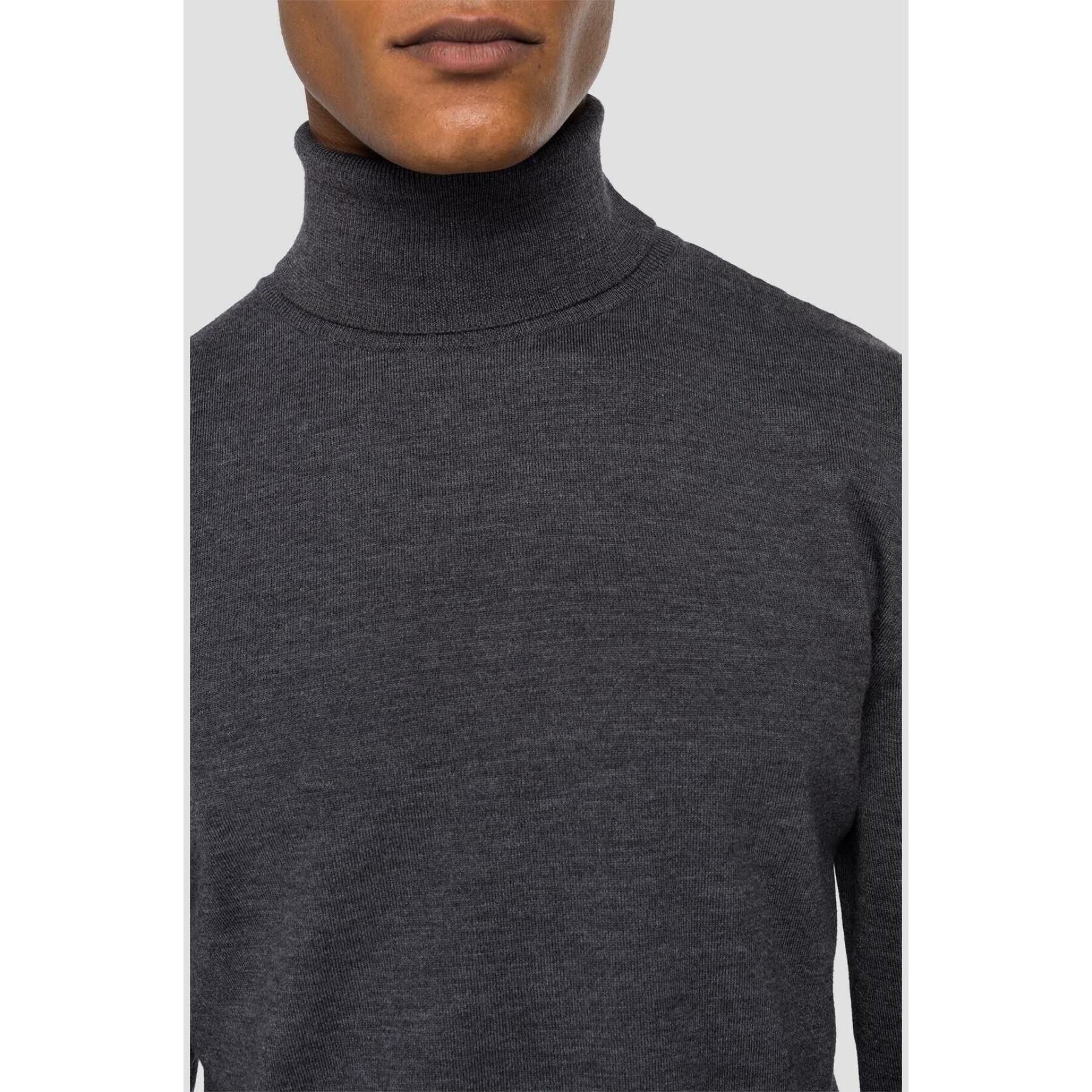Sweter z wysokim dekoltem z merynosów Replay Hyperflex