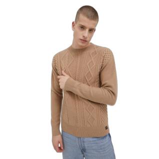 Patchworkowy sweter z dzianiny w kratę Superdry