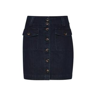 Damska krótka spódnica jeansowa z przodu na guziki Atelier Rêve Irloisa