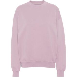 Bluza z okrągłym dekoltem Colorful Standard Organic oversized faded pink