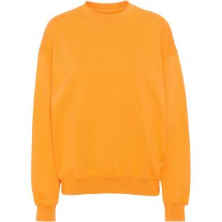 Bluza z okrągłym dekoltem Colorful Standard Organic oversized sunny orange