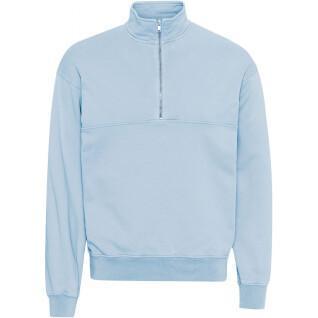 Bluza 1/4 zip Colorful Standard Organic polar blue