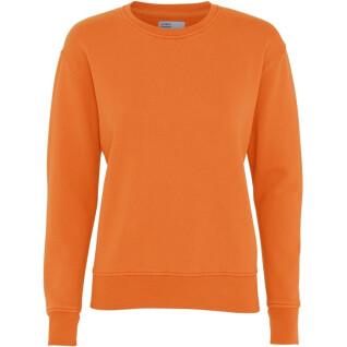 Damski sweter z okrągłym dekoltem Colorful Standard Classic Organic burned orange