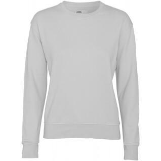 Damski sweter z okrągłym dekoltem Colorful Standard Classic Organic limestone grey
