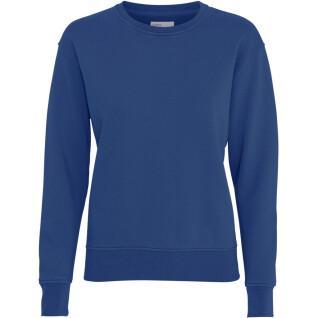 Damski sweter z okrągłym dekoltem Colorful Standard Classic Organic royal blue