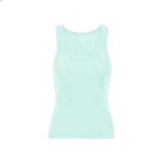 Koszulka damska z prążkowanego materiału Colorful Standard Organic light aqua