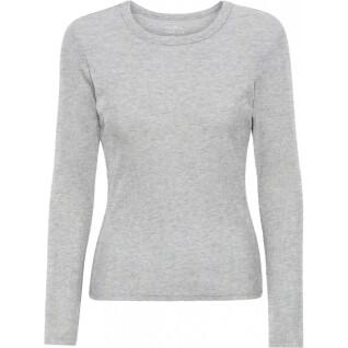 Damska koszulka z długim rękawem w prążki Colorful Standard Organic heather grey