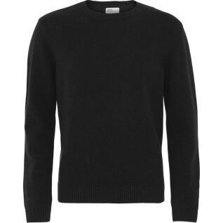 Wełniany sweter z okrągłym dekoltem Colorful Standard Classic Merino deep black