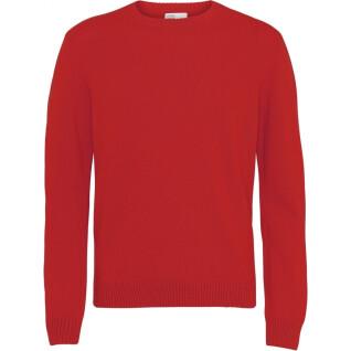 Wełniany sweter z okrągłym dekoltem Colorful Standard Classic Merino scarlet red