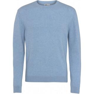 Wełniany sweter z okrągłym dekoltem Colorful Standard Classic Merino stone blue