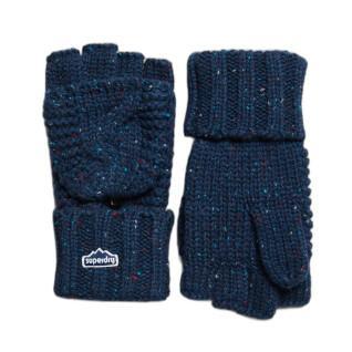 Damskie rękawiczki z dzianiny kablowej Superdry