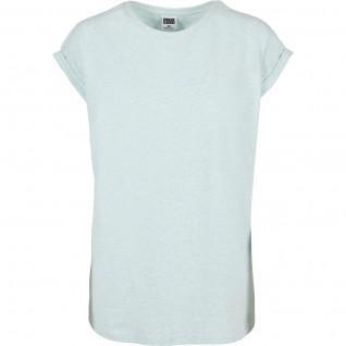 Koszulka damska Urban Classics color melange extended shoulder-Duże rozmiary