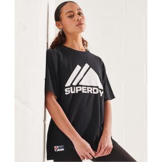 Damski monochromatyczny T-shirt Superdry Mountain Sport